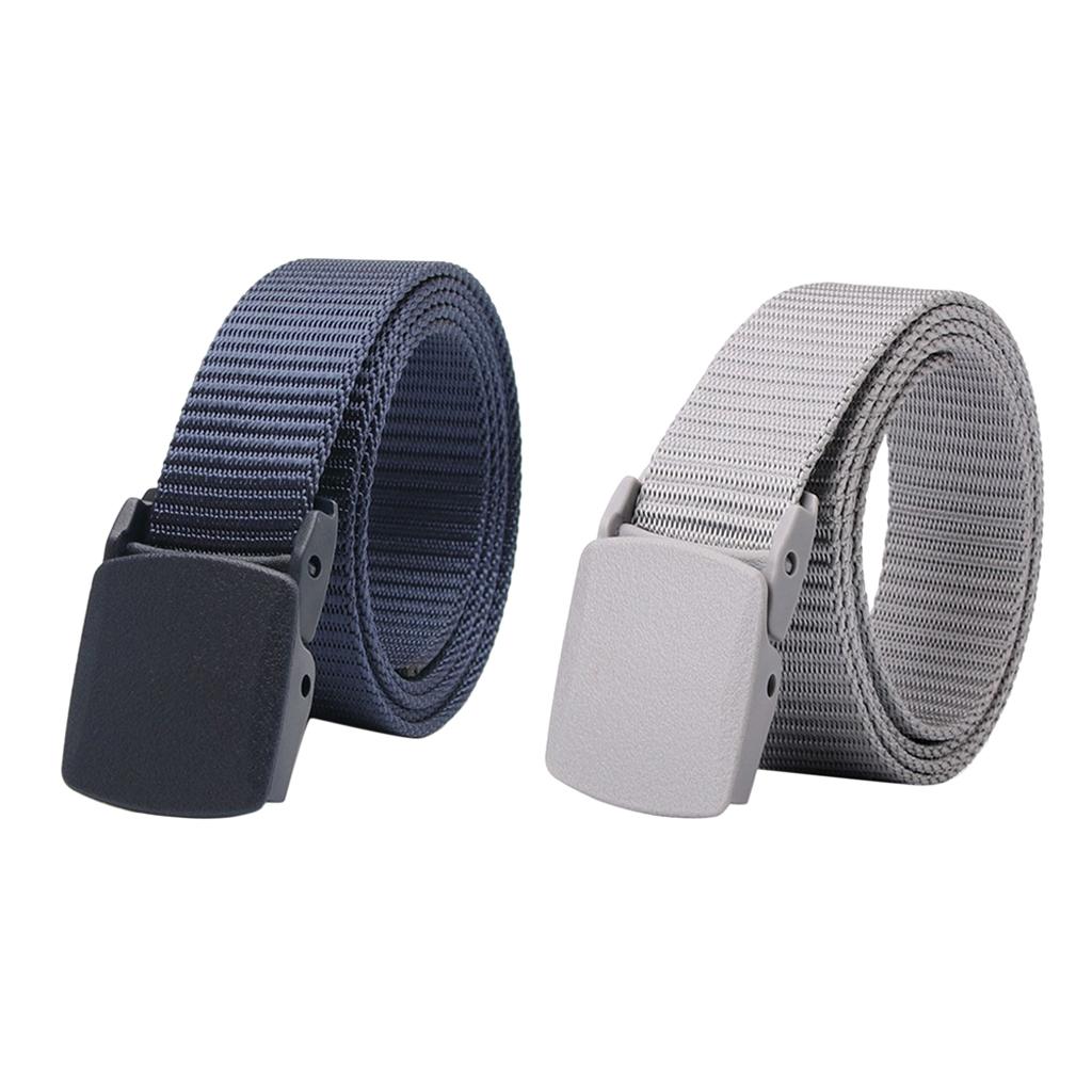 2x Army Nylon Webbing Belt Travel Sports Long Web Belt Police Waistband