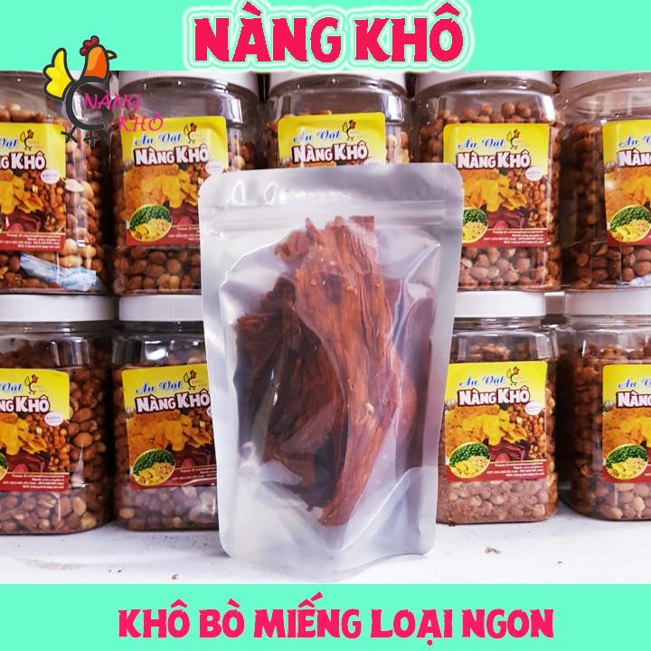 Khô bò miếng loại 1 siêu ngon | 100 gr | Đồ ăn vặt Nàng Khô