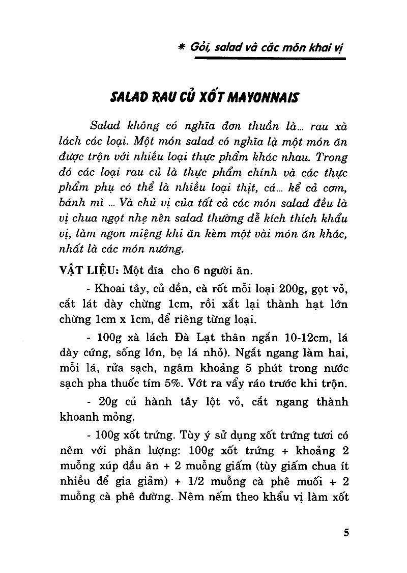 Gỏi, Salad Và Các Món Khai Vị