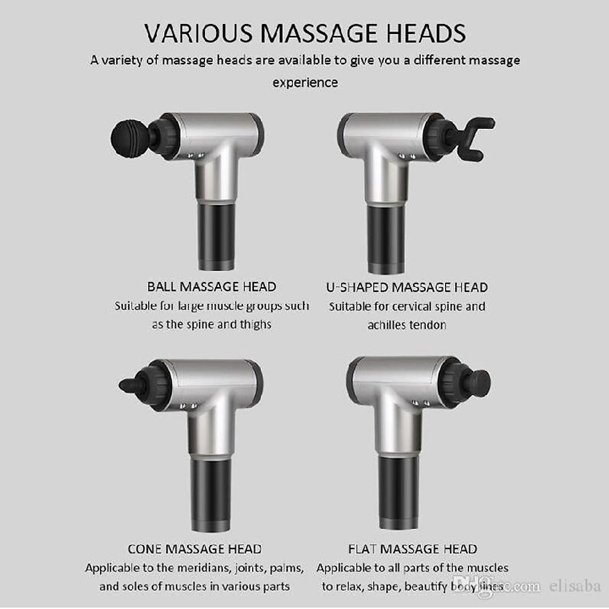 Máy MASSAGE Mini Cầm Tay Thế Hệ Mới Chính Hãng MINIIN - 6 Cấp Độ, Hỗ Trợ Mát Xa Chuyên Sâu, Giảm Đau Cơ, Cứng Khớp - Tặng kèm 04 đầu