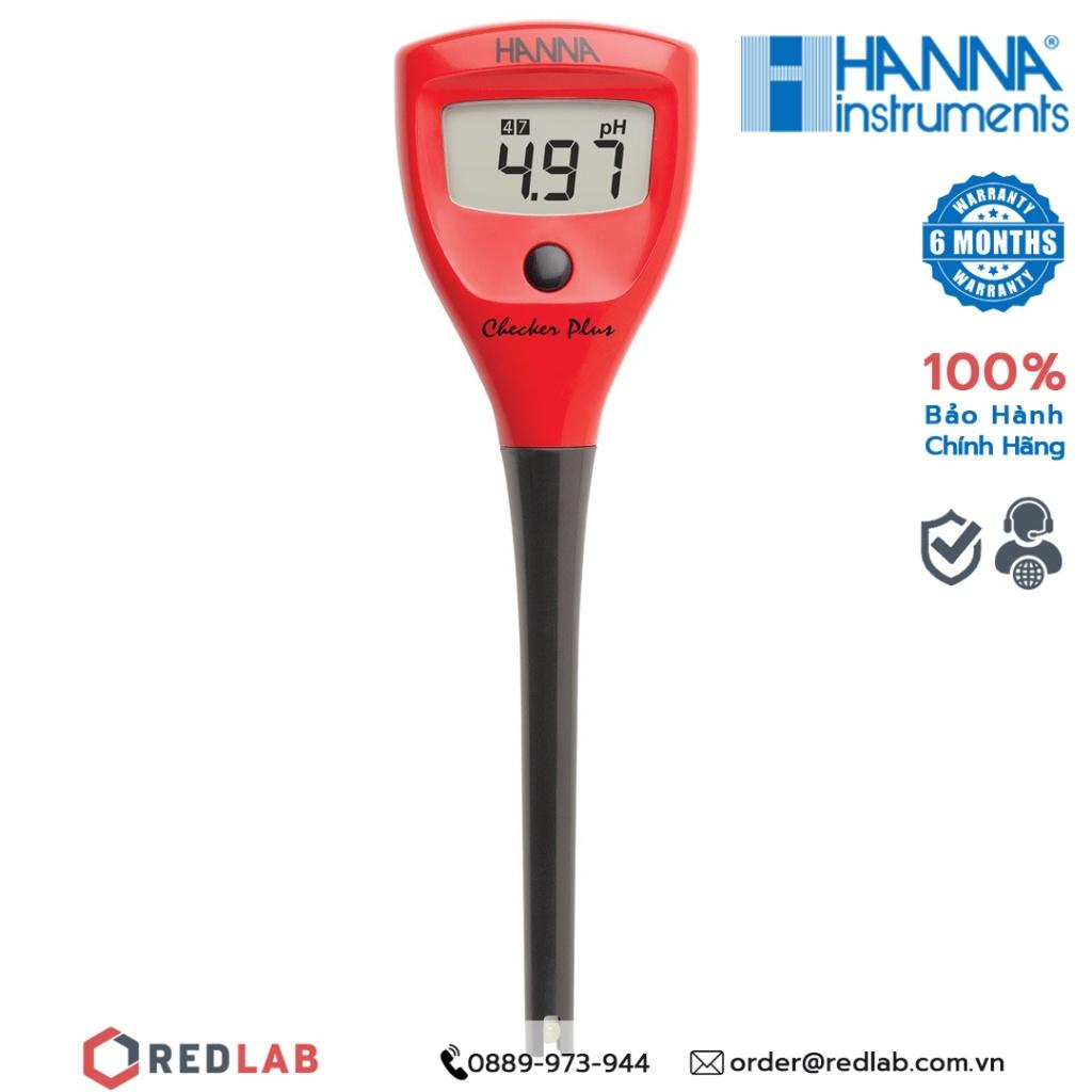 Bút đo nồng độ pH Checker Plus Hanna HI98100, bảo hành 6 tháng | Máy đo pH 2 số lẻ 0.01pH