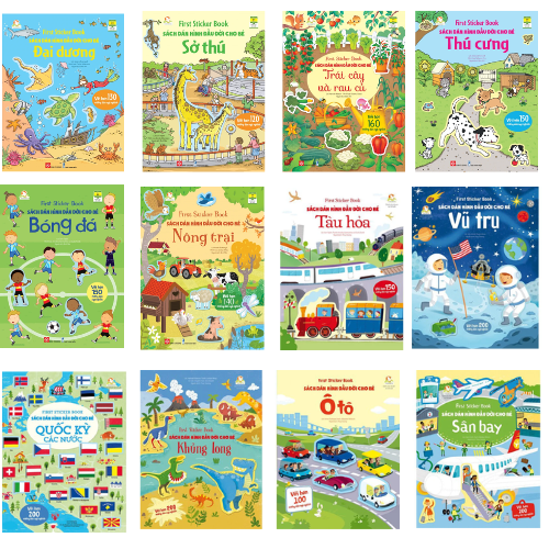 Sách - First sticker book - Sách dán hình đầu đời cho bé - Đinh Tị Books