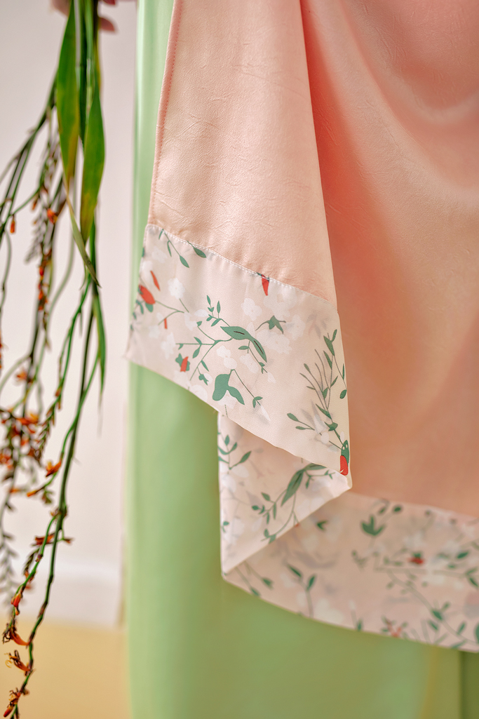 Sumire Store Áo dài Bách Hoa Xuân - Cam sữa