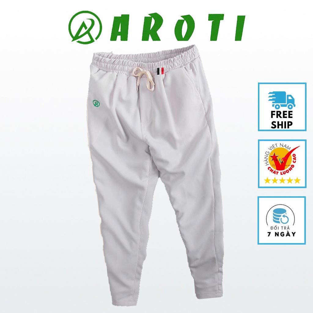 Quần Tây Nam Nữ Unisex AROTI Dáng Baggy Chất Vải Dày Dặn Không Nhăn Đẹp Cao Cấp, Co Giãn Tốt Form Rộng Đủ Size BG03-Đ
