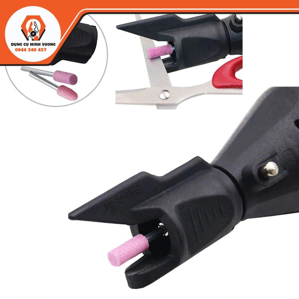 Bộ Đầu Mài Dao Kéo Gắn Máy Khoan Mini Với 2 Mũi Khoan Đá Mài Giúp Mài Dao Kéo Nhanh Chóng Dễ Dàng An Toàn