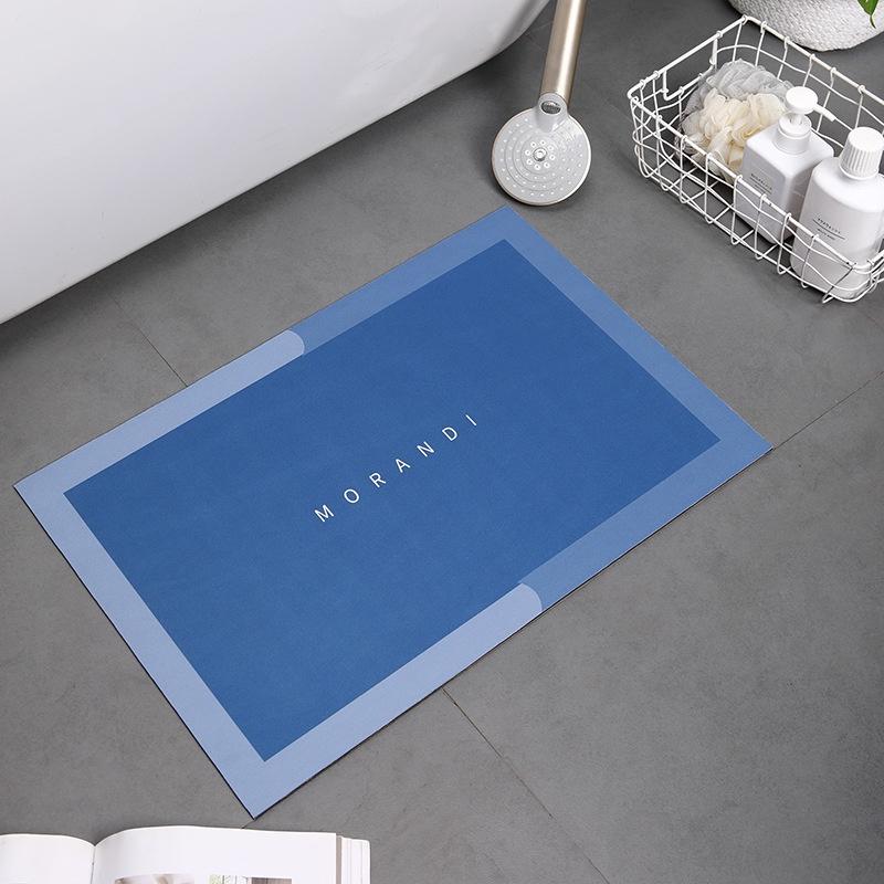 Thảm lau chân silicon , thảm lót sàn nhà hình bầu dục