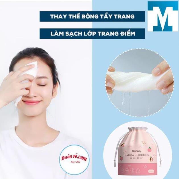 Khăn mặt khô đa năng dùng 1 lần - Cuộn tẩy trang, khăn giấy lau cotton dùng một lần tiện lợi, dễ mang theo 01478