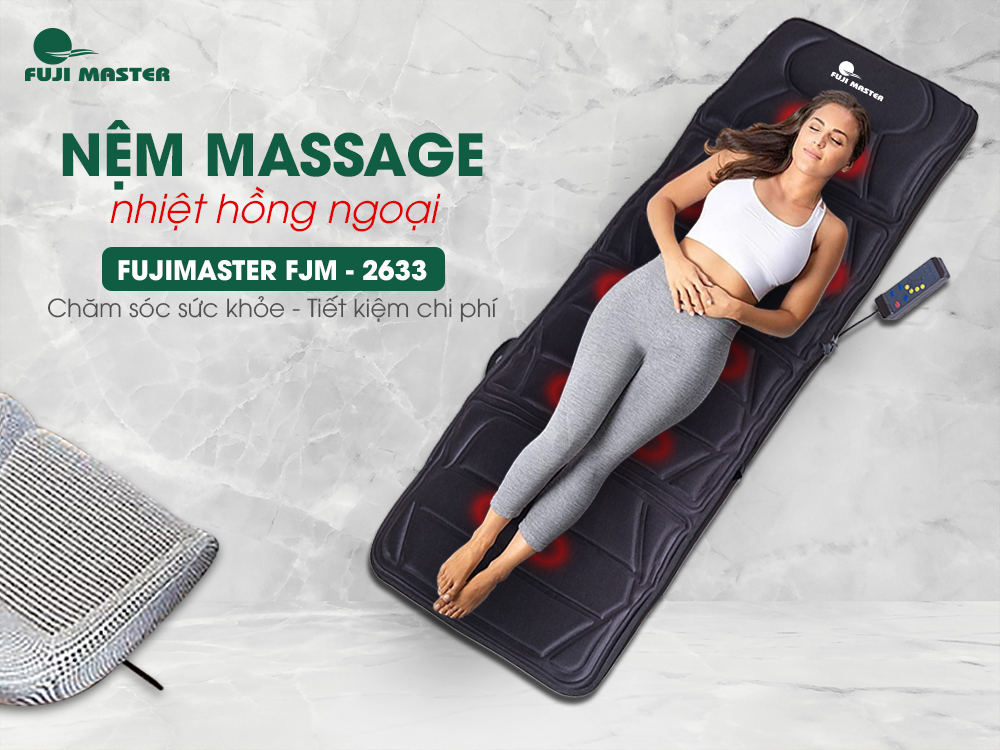 Nệm mát xa, nệm massage toàn thân Fuji Master FJM-2633 - Hàng chính hãng