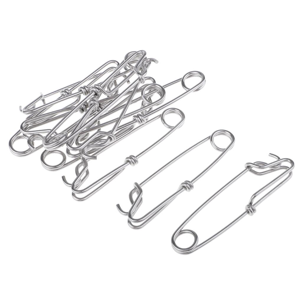 Móc Câu Cá Bằng Thép Không Gỉ - Tùy Chọn Số Lượng & Kích Thước