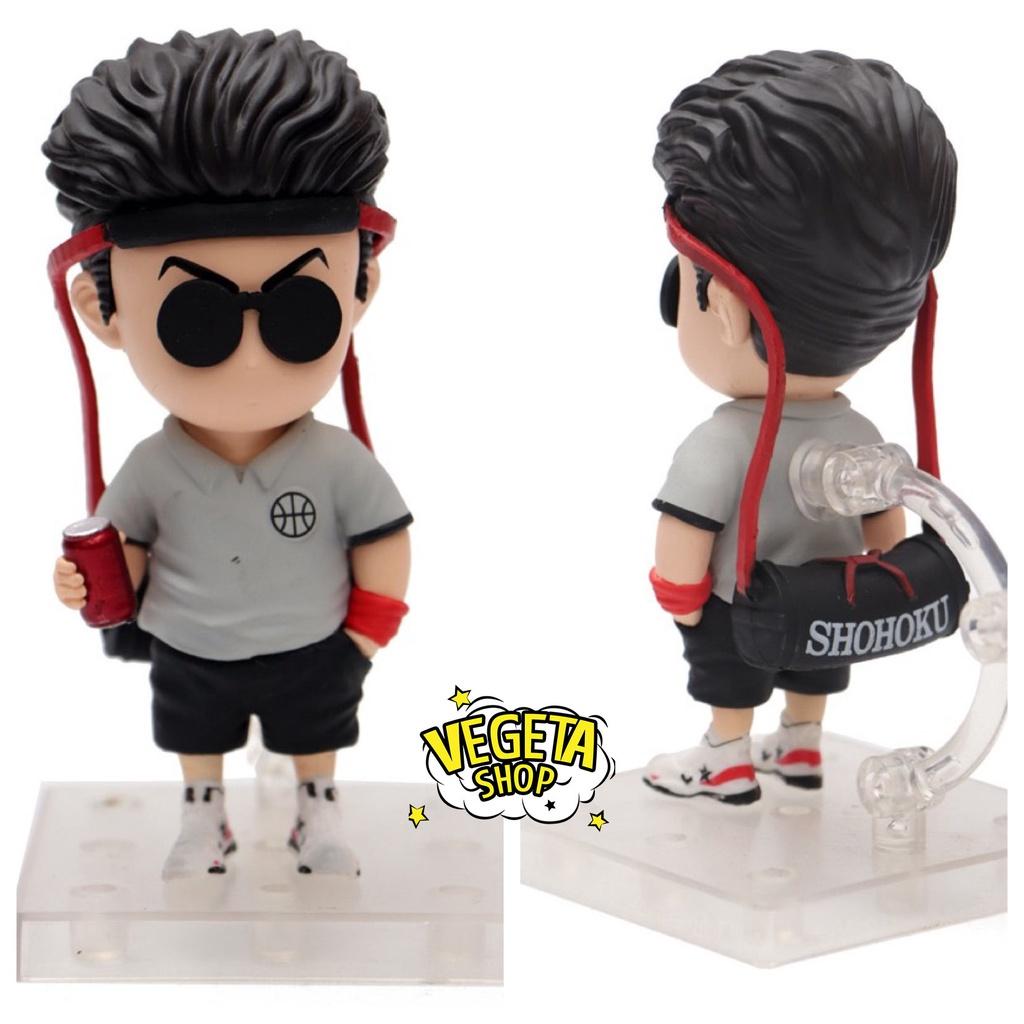 Mô hình Slam Dunk - Set bóng rổ Hanamichi Rukawa Takenori Ryota Mitsui Akagi - Team bóng rổ trường Shohoku - 10,5~12cm