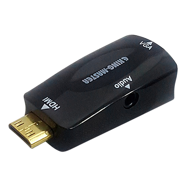 Đầu Đổi Mini HDMI Sang VGA + Audio Kingmaster KY-H126B - Hàng Chính Hãng