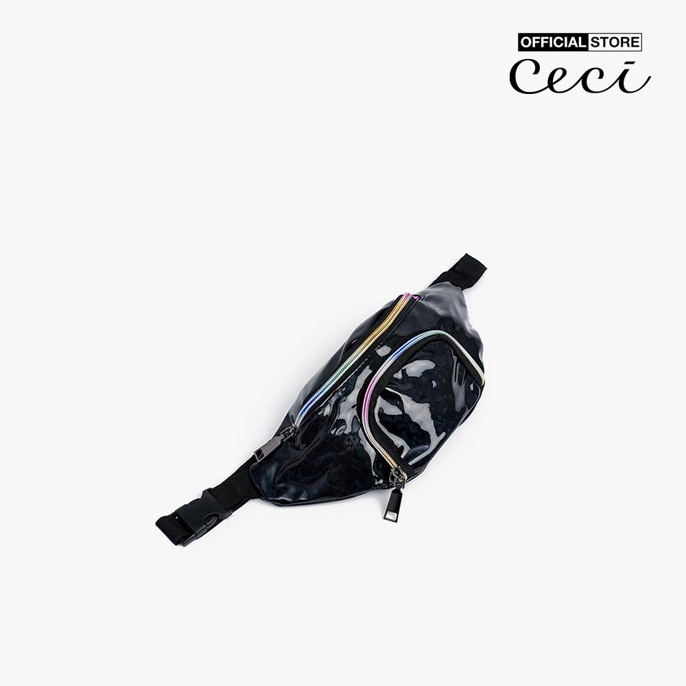 CECI - Túi bao tử thời trang phối khóa zip nhiều màu CC11-05000002