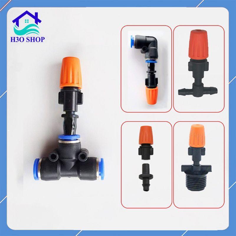 Béc Tưới phun sương logo có ren , kèm nối nhiều loại_ Tưới cây, Tưới Lan, phun sương