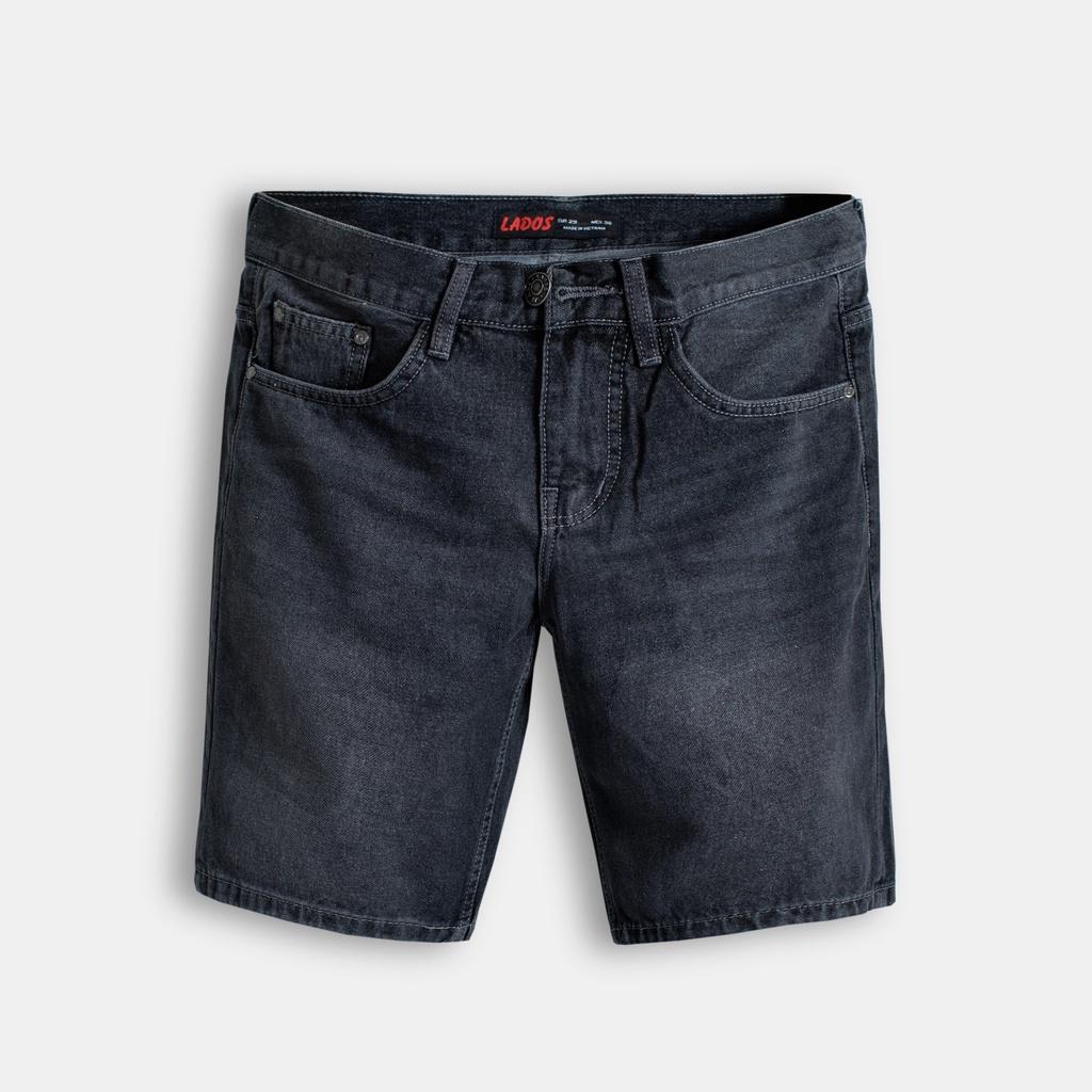 Quần short jeans nam cao cấp LADOS 4090 vải dày đẹp, không bay màu, năng động, dễ phối đồ
