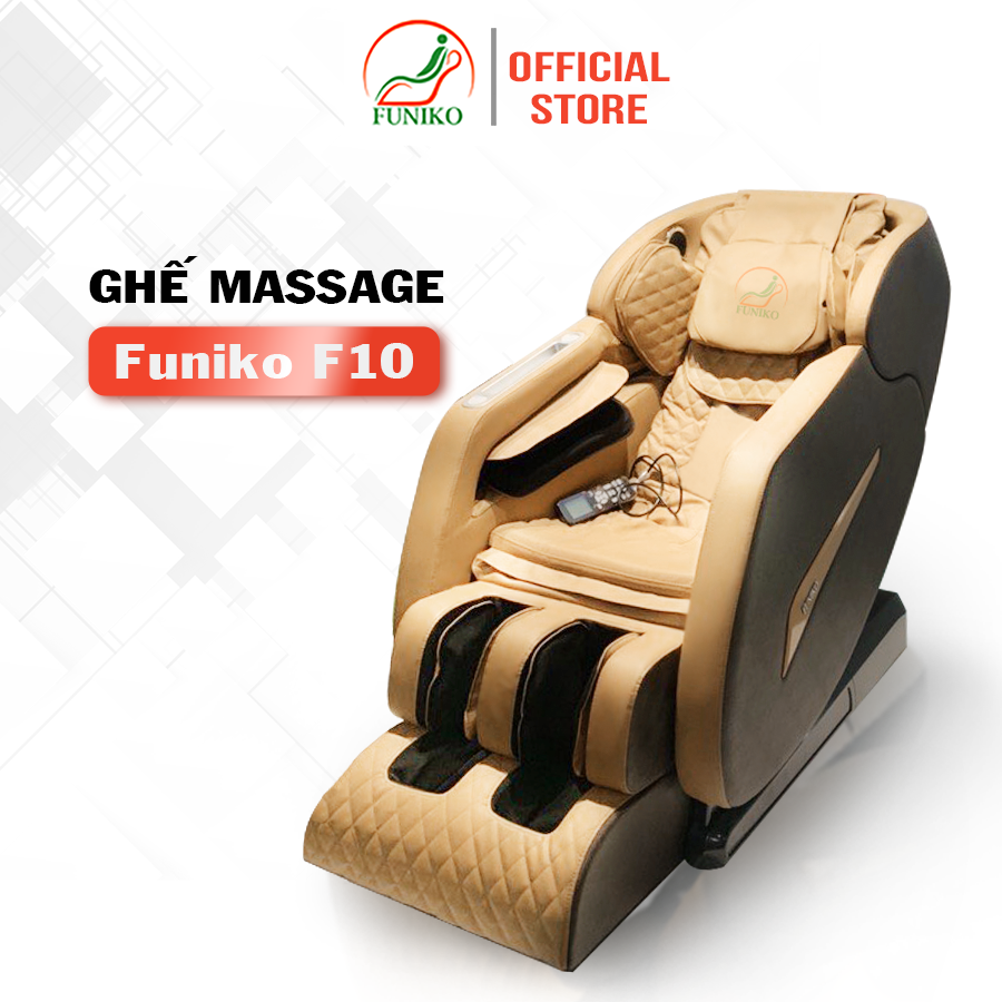 Ghế massage toàn thân Funiko F10 bảo hành 10 năm,con lăn di chuyển 3D massage thư giãn,trị liệu toàn thân