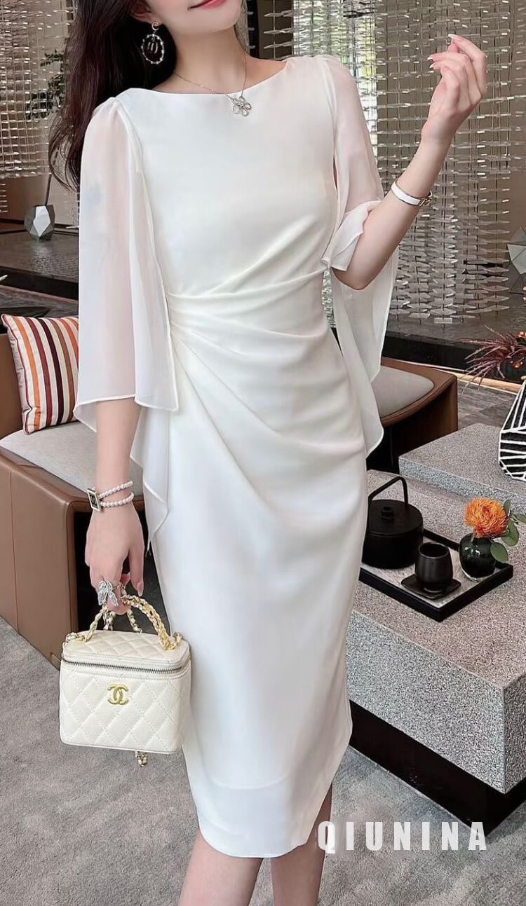 Đầm cánh tiên nhún eo