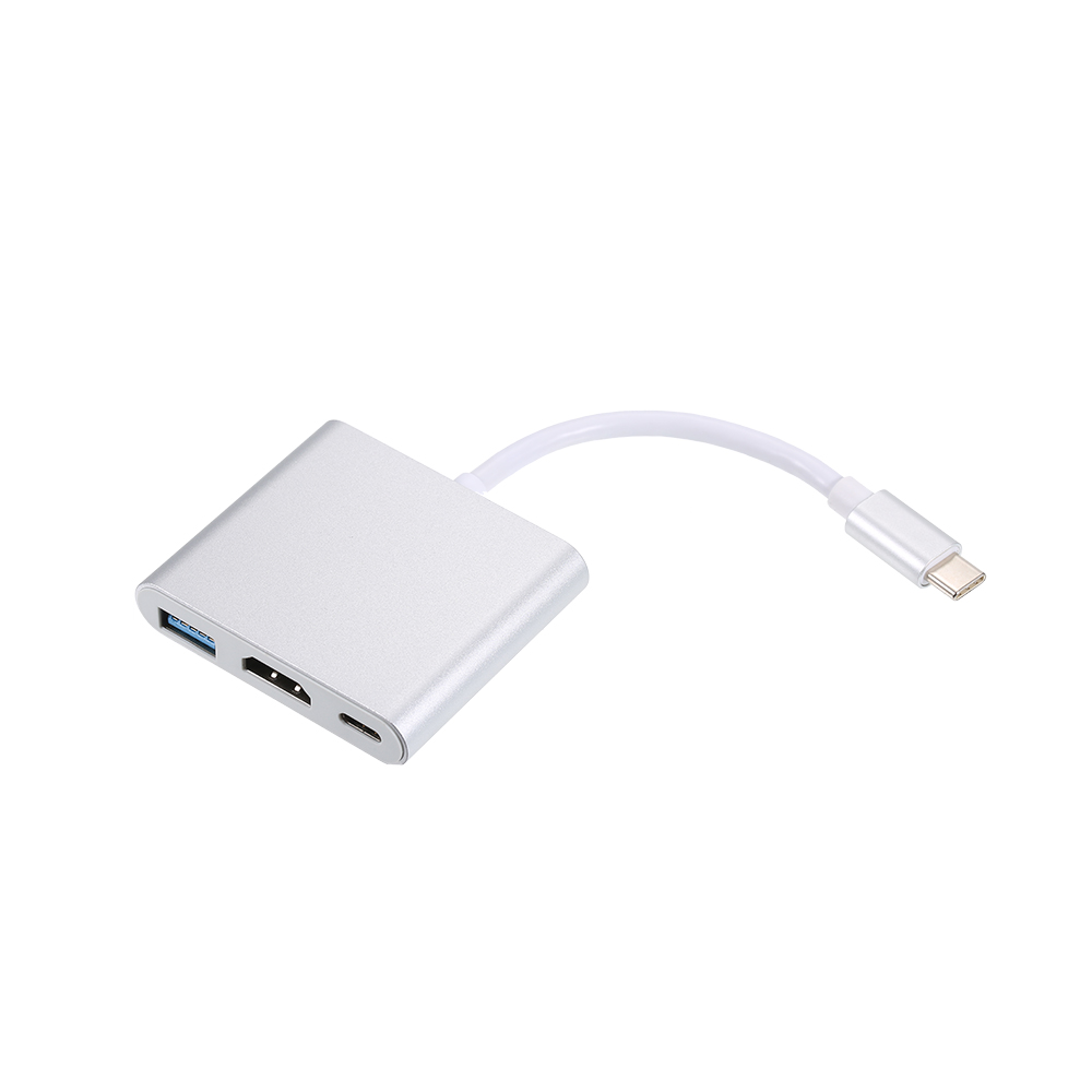 Bộ Chuyển Đổi Dongle Dock USB 3.1 Loại C Sang USB 3.0 / HD / USB 3 Trong 1 Loại C Hub Cho Macbook Pro, Dell XPS
