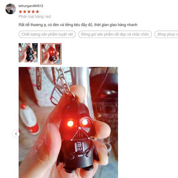 Móc Khóa Đèn Led Nhân Vật Darth Vader trong phim Star Wars