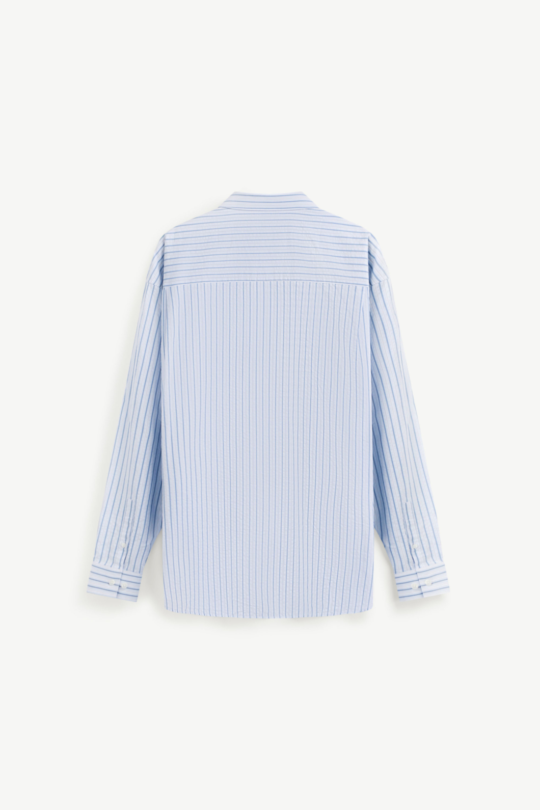 Áo Sơ Mi ROUTINE Nam Tay Dài Kẻ Sọc 100% Cotton Form Loose - 10S24SHL003 | LASTORE MENSWEAR