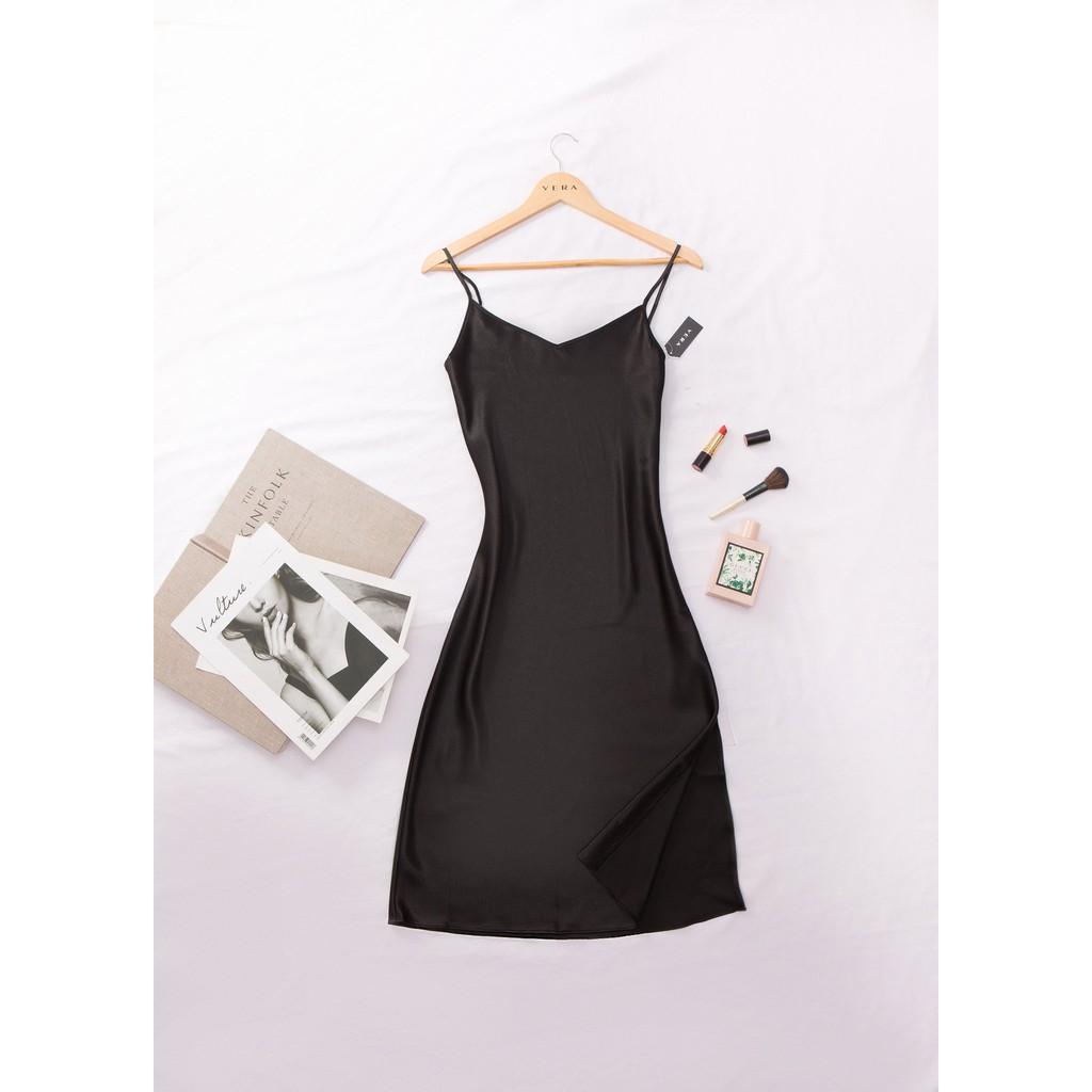 Đầm VERA hai dây satin dáng dài - 0115