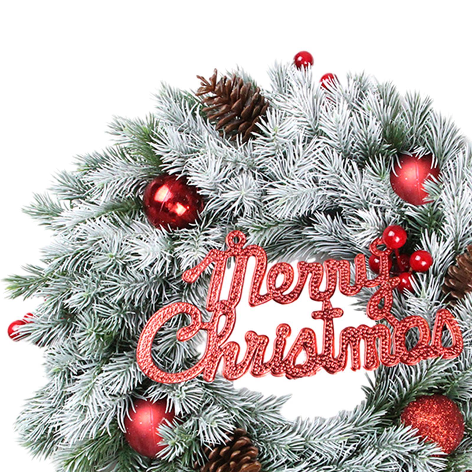 Christmas Wreath Wreath for Front Door Christmas Wreath Door Hanging Holiday Garland Decoration for Bedroom Home Garden Party