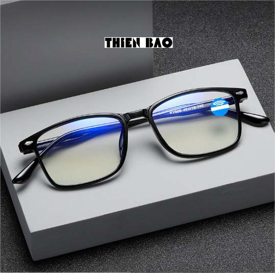 Kính lão thị, viễn thị, kính đọc sách  NAM NỮ phản quang chống ánh sáng xanh KVM301hàng đẹp tròng Nhật bản chuẩn độ