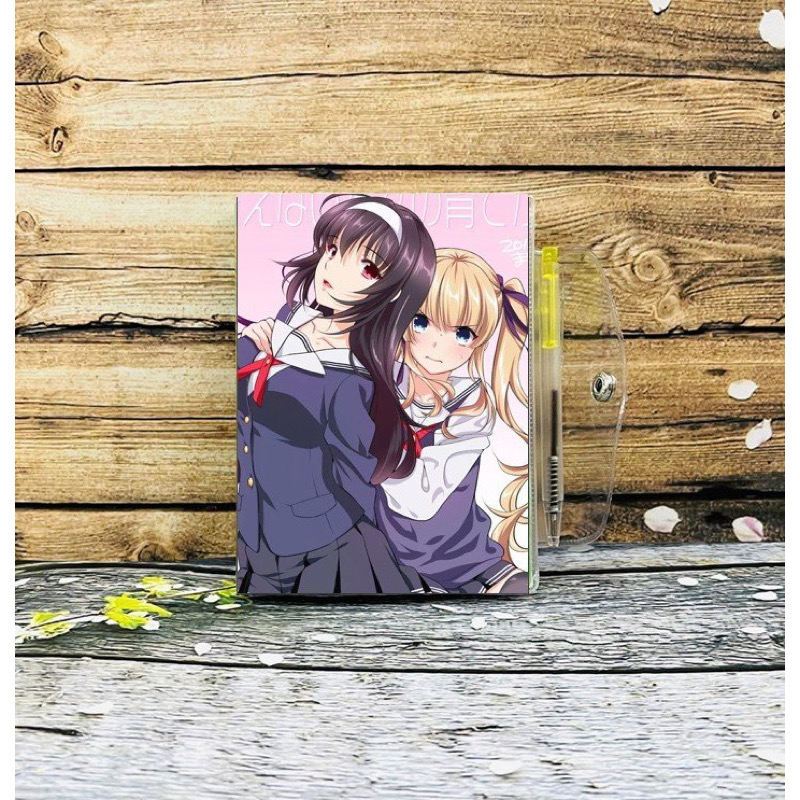 ￼Sổ tay anime Saenai Heroine no Sodatekata Saekano tặng kèm bút / sổ viết hình Saekano Saenai Heroine no Sodatekata