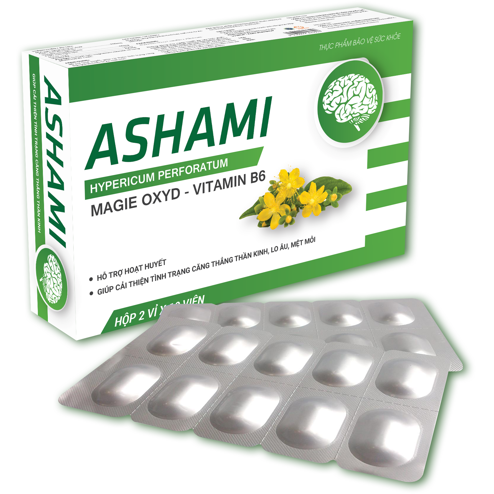 Combo 2 hộp Ashami giảm stress, căng thẳng thần kinh, lo âu, mệt mỏi - NGUYÊN LIỆU NHẬP KHẨU CHÂU ÂU
