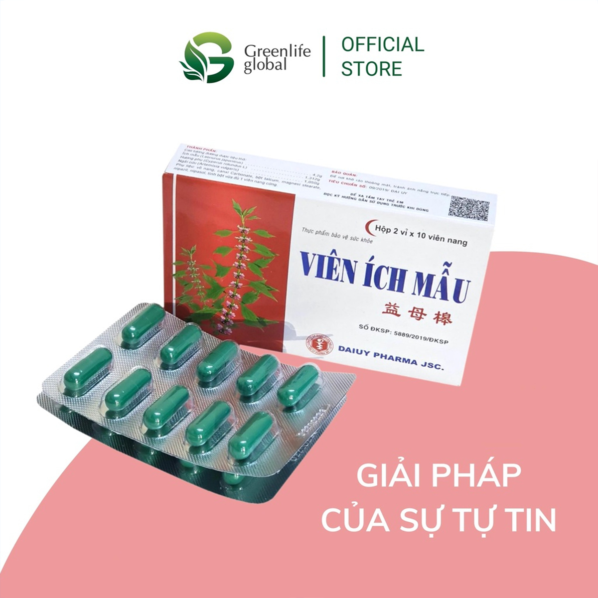 Ích Mẫu Đại Uy (Hộp 10 viên x 2 vỉ)