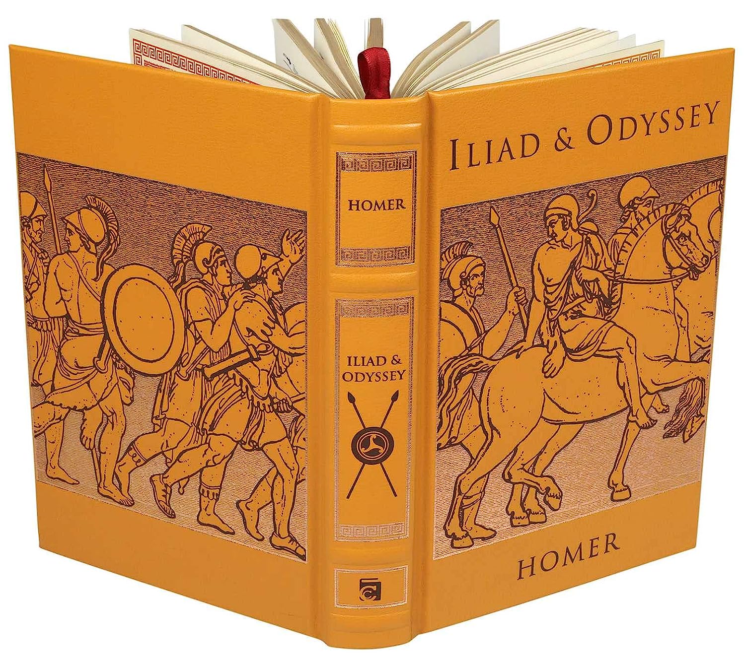 Artbook - Sách Tiếng Anh - Iliad & Odyssey (Leather-bound Classics)