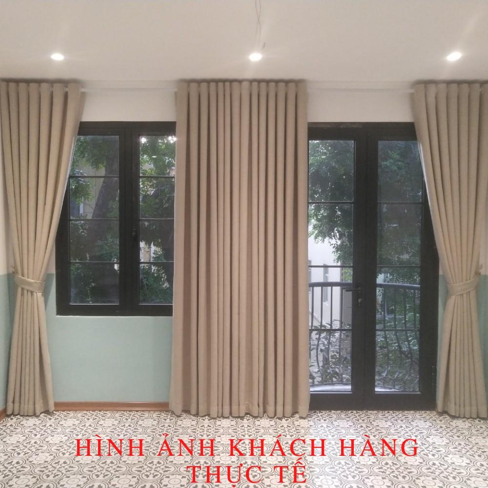 Rèm cửa DIGA HOME vải 3 lớp che nắng, size lớn dùng cho phòng khách, phòng ngủ, spa, khách sạn, tặng kèm dây vén