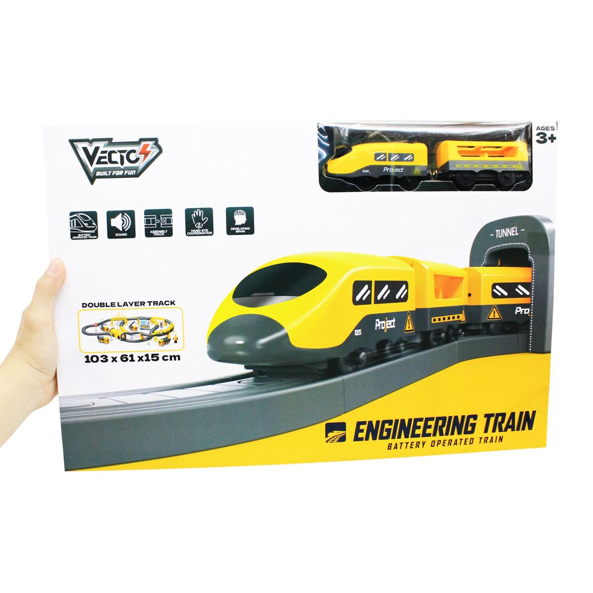 Đồ Chơi Mô Hình Đường Ray Và Tàu Điện Chạy Pin: Công Trình - Vecto VT6881AB
