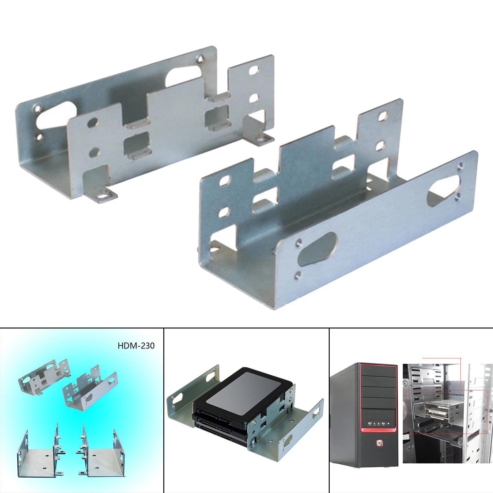 SSD HDD Drive Bays Holder .5inch to 5.25inch Adapter for PC