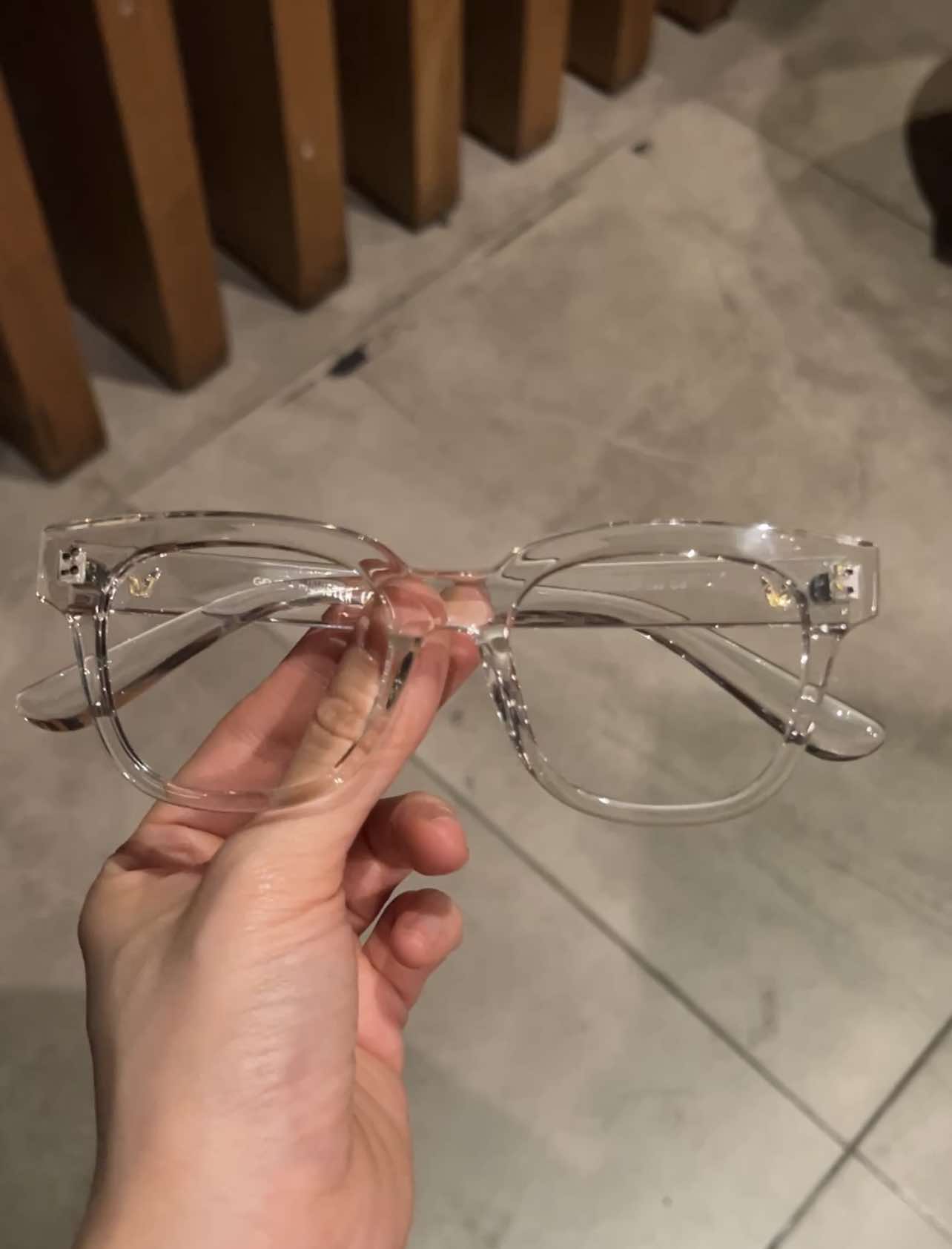 Kính mắt vuông thời trang gọng nhựa chắc chắn - Có thể thay mắt cận