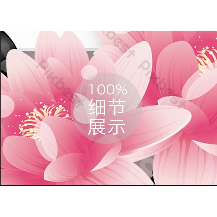Tranh dán tường Hoa thủy tiên nghệ thuật hiện đại, tranh dán tường 3d hiện đại MS1075914