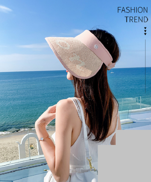 Mũ rộng vành nửa đầu chống nắng chống tia UV cao cấp, nón đi biển du lịch rộng vành mới