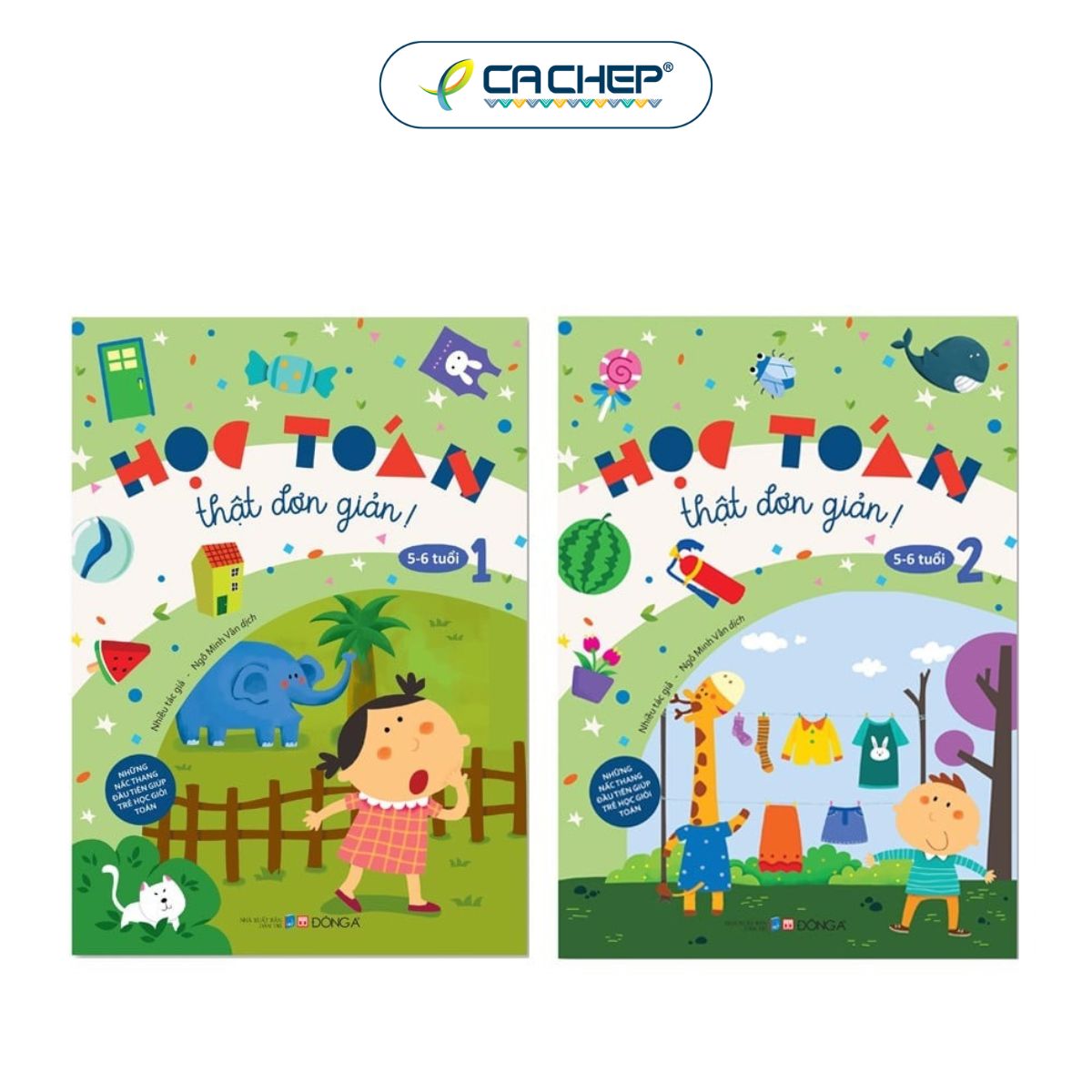 Combo 2 cuốn Học Toán Thật Đơn Giản Cho Trẻ Từ 2-6 Tuổi