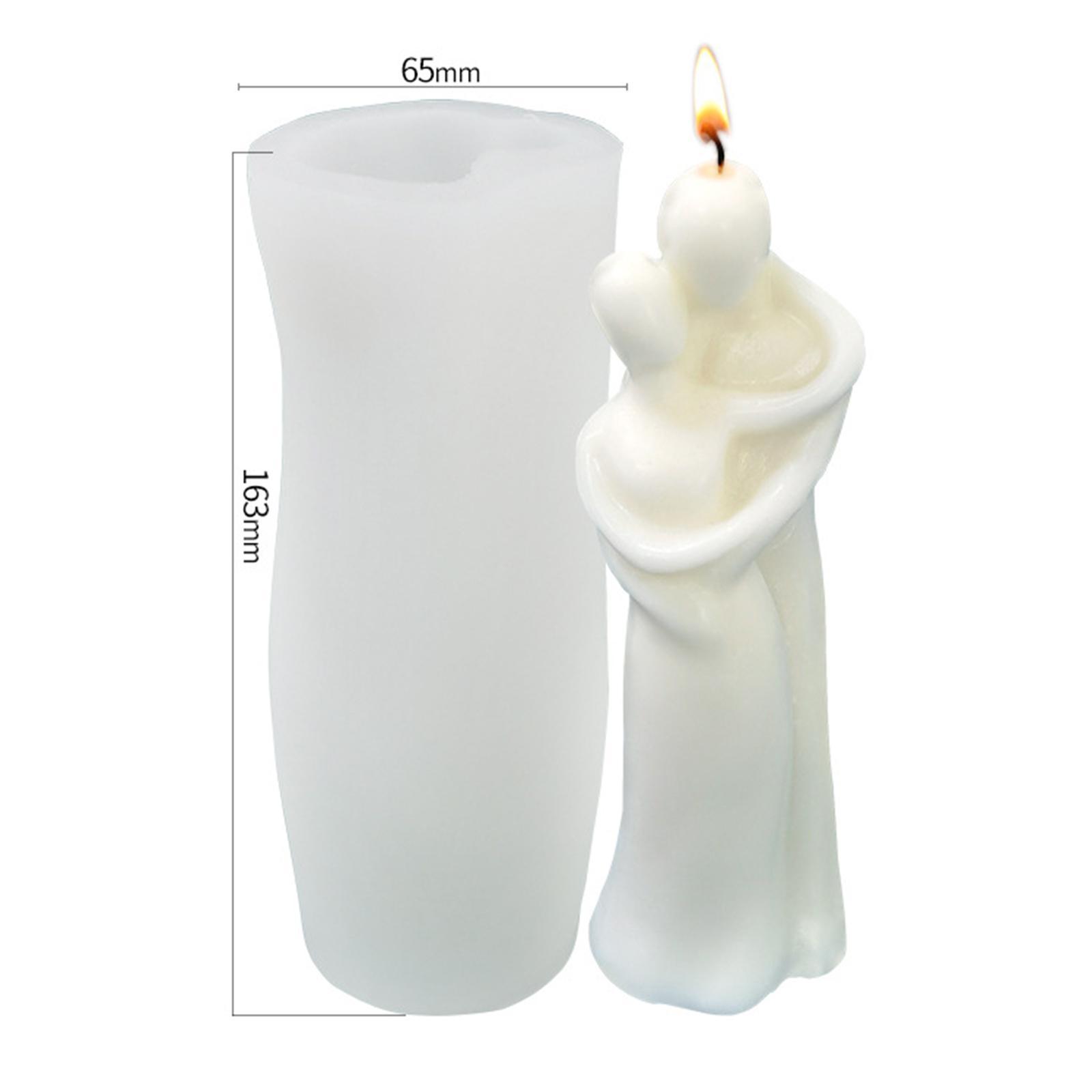 2pcs Candle Mold Handmade Gift Home Decor for Aromatherapy Candle