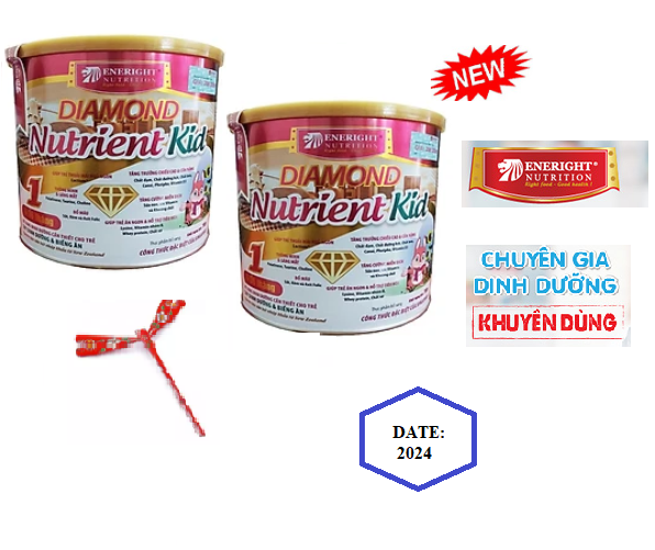(HẾT DATE) Eneright Diamond Nutrient Kid 1 900 gr : cho trẻ suy dinh dưỡng thấp còi từ 6- 36 tháng