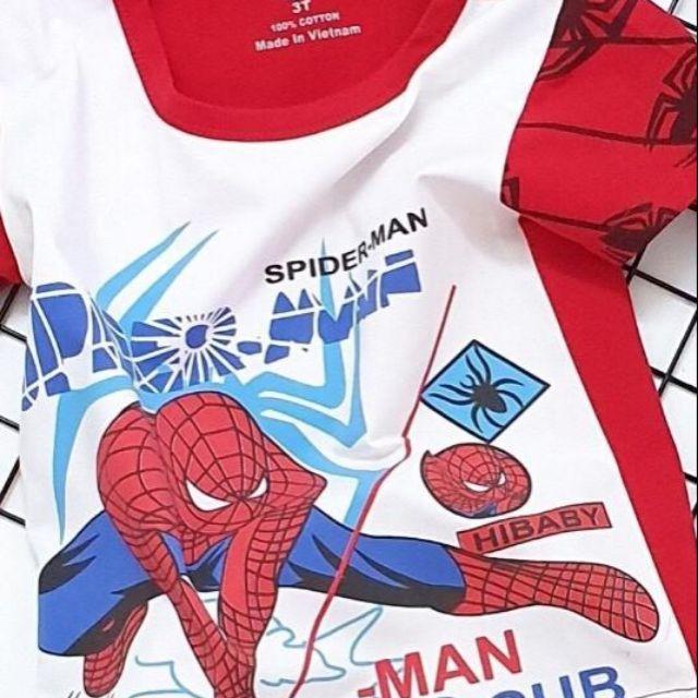 Bộ thun Bé trai Spider Man (30_38kg