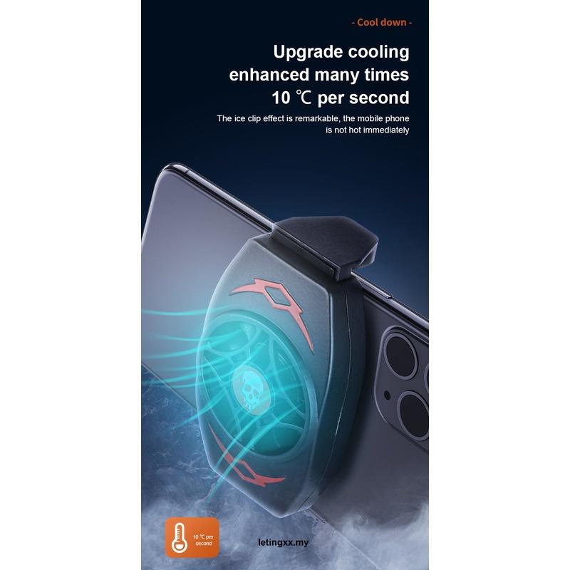 Mobile Quạt Tản Nhiệt 3 Mức Độ Nhỏ Gọn Tiện Dụng Cho Iphone / Huawei / Samsung / Xiaomi