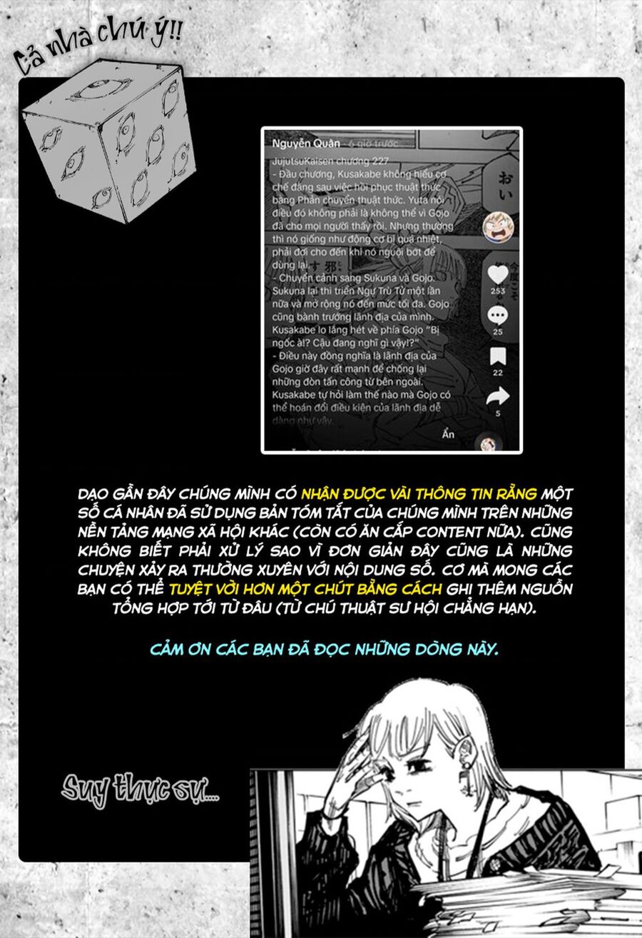 jujutsu kaisen - chú thuật hồi chiến chapter 227 25