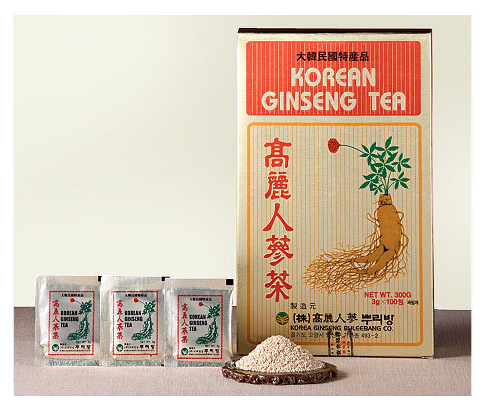 Trà Sâm Hàn Quốc – Korean Ginseng Tea Hộp Gỗ 300g (100 Gói x 3g)