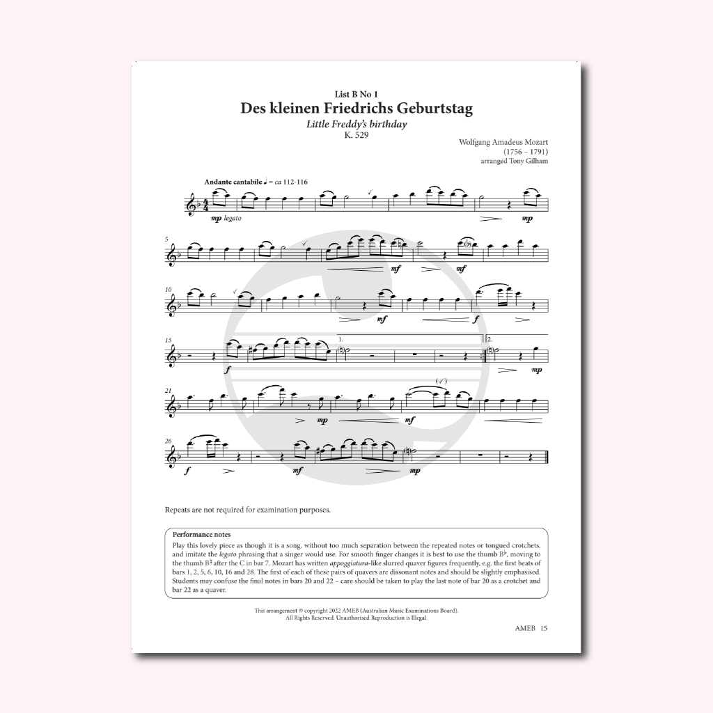 Sách AMEB Flute Series 4 Grade 2