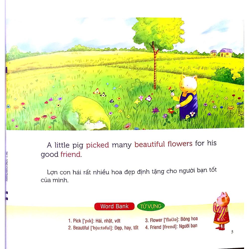 Nuôi Dưỡng Tâm Hồn - Truyện Tranh Song Ngữ Anh - Việt - Bé Sống Chân Thành Và Chan Hòa