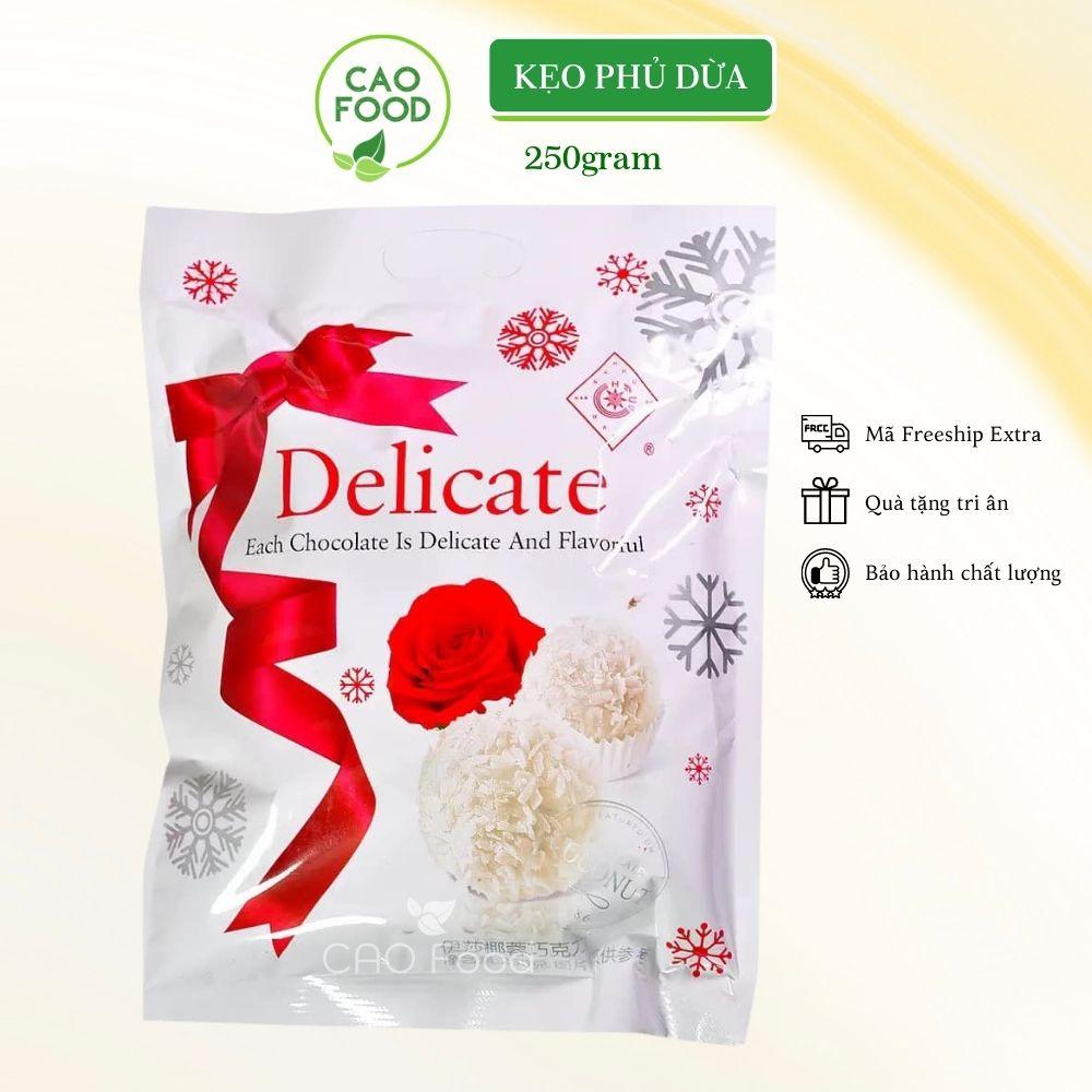 Kẹo socola trắng Delicate Mỹ mềm ngọt nhân kem hạnh nhân cao cấp siêu ngon