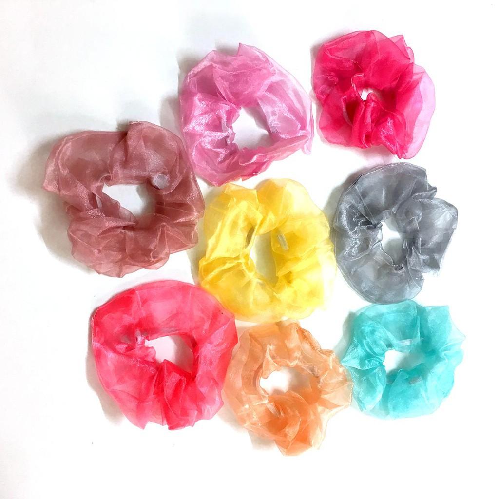 DÂY BUỘC TÓC VẢI HOT TREND VỪA CỘT VỪA LÀM VÒNG TAY - dây buộc tóc Scrunchies