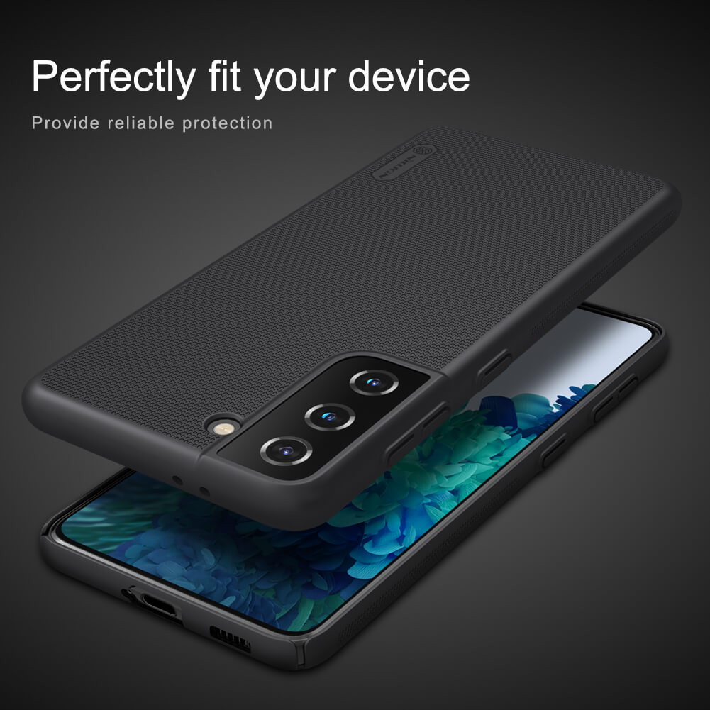 Ốp Lưng Sần chống sốc cho Samsung Galaxy S21 hiệu Nillkin Super Frosted Shield - Hàng Chính Hãng