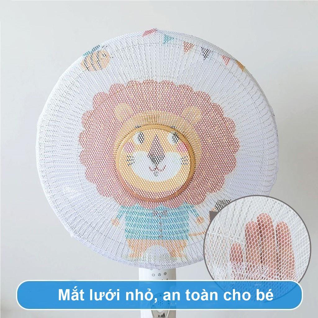 Lưới bọc quạt Hình Thú an toàn cho bé