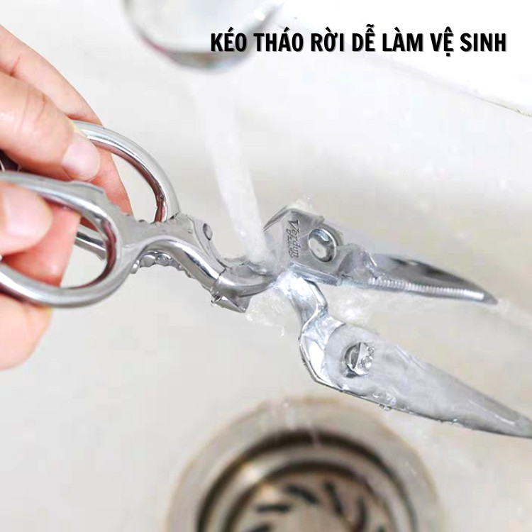 Kéo nhà bếp cao cấp nhập từ Japan-Bằng thép trắng không gỉ